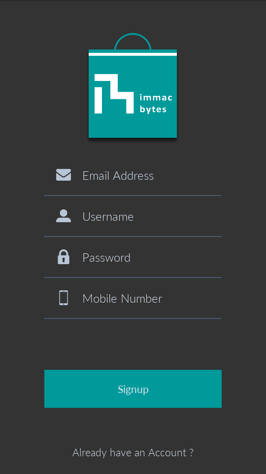 free android login app design template