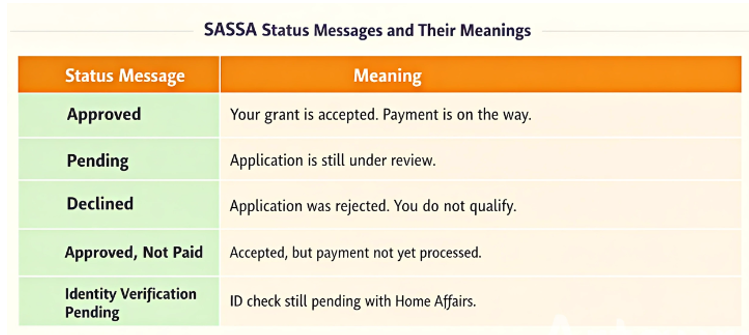 Sassa Status Check
