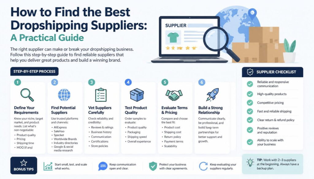 How to Find the Best Dropshipping Suppliers: A Practical Guide How to Find the Best Dropshipping Suppliers