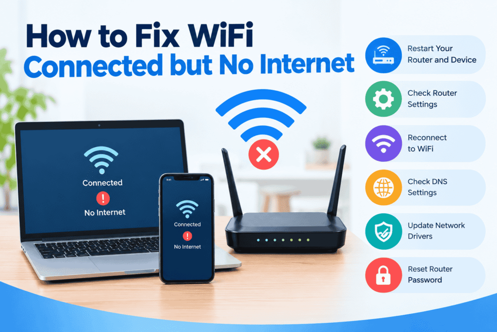 How to Fix WiFi Connected but No Internet