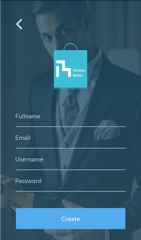 Login Template Free Android App Design Template